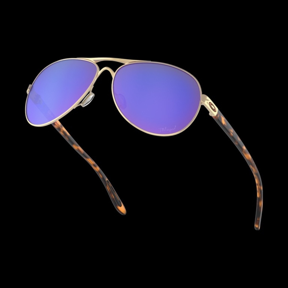 Oakley Aviator Polarized Blue Gold Sunglasses - Picture 13 of 15